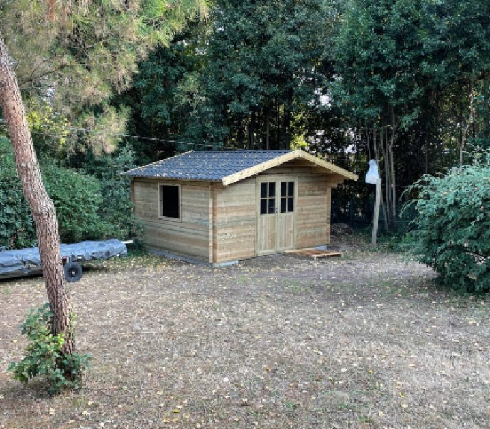 Abri de jardin en bois 2 pentes